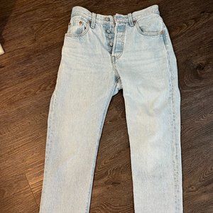 Levi's 501 Crop, Size 24
